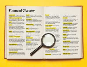 financial glossary